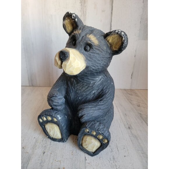 Youngs vintage black bear cub home decor woods Xmas unique - Picture 2 of 13